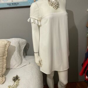 Lulu's Cream Mesh Top